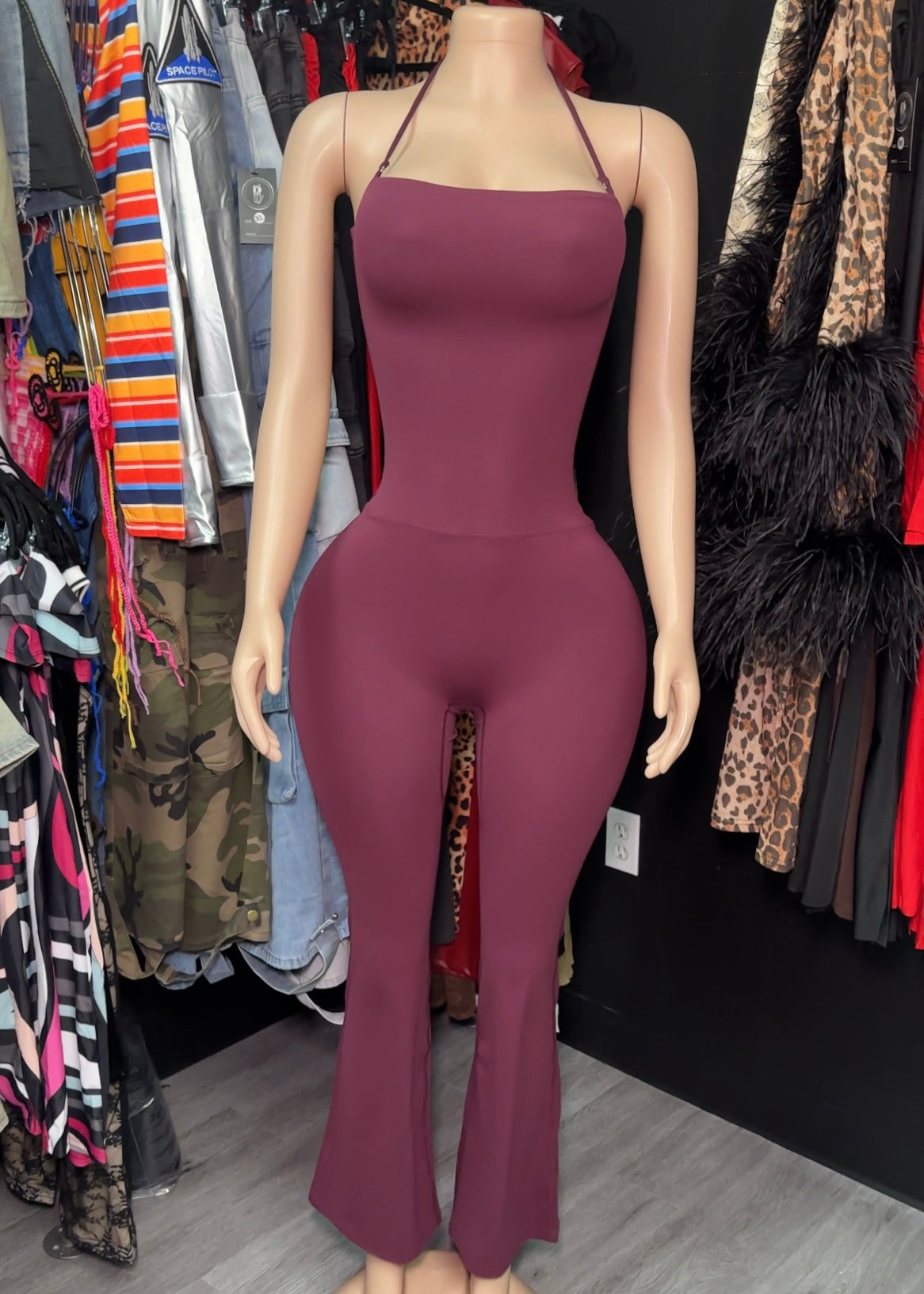 Flared Halter Jumpsuit