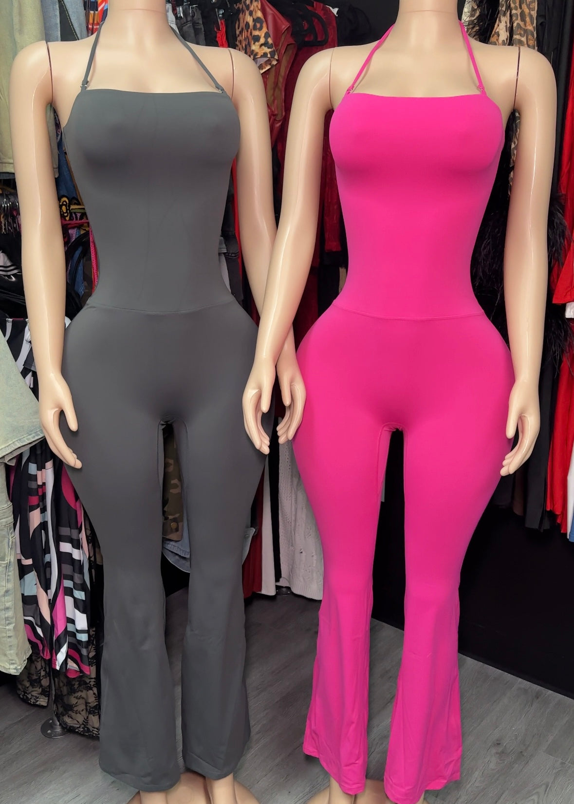 Flared Halter Jumpsuit