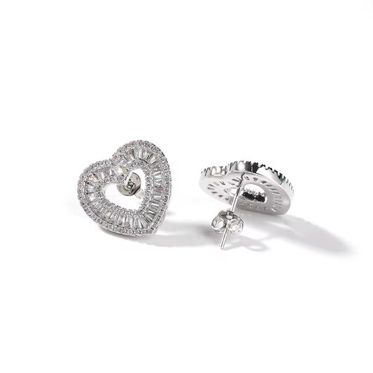 Icy Heart Earrings